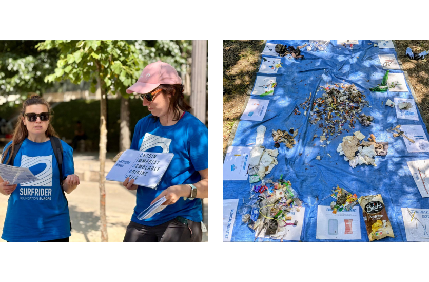Quantification des d&eacute;chets collect&eacute; sur la plage, les d&eacute;chets sont tri&eacute;s et compt&eacute;s